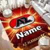 Custom Name Personalized AZ Alkmaar Print Carpet, Versatile Home Decor Rug, for Playroom, Apartment, Balcony, Entryway, Hallway Gift