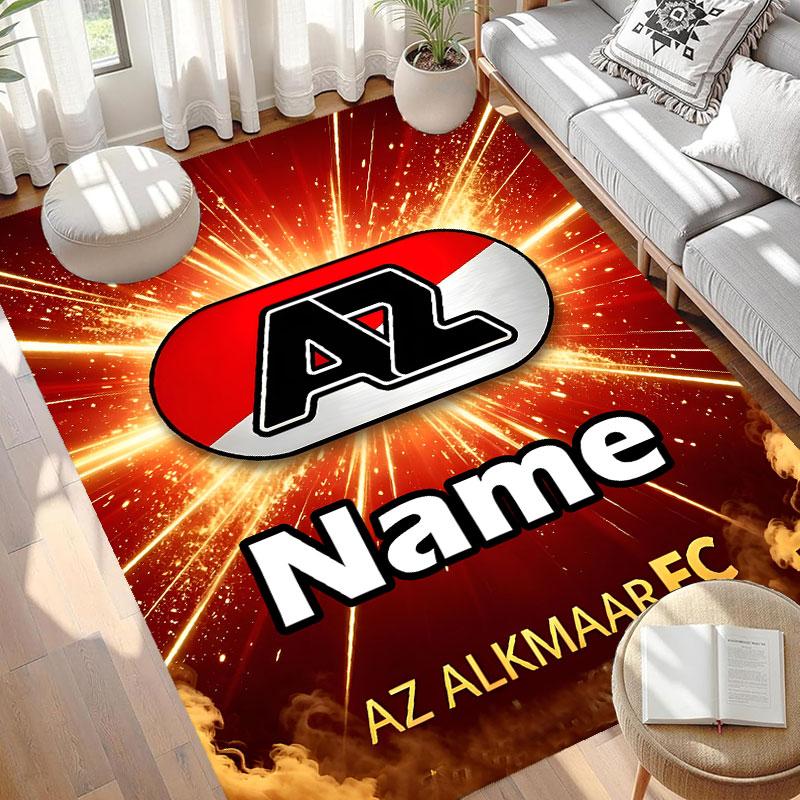 Custom Name Personalized AZ Alkmaar Print Carpet, Versatile Home Decor Rug, for Playroom, Apartment, Balcony, Entryway, Hallway Gift