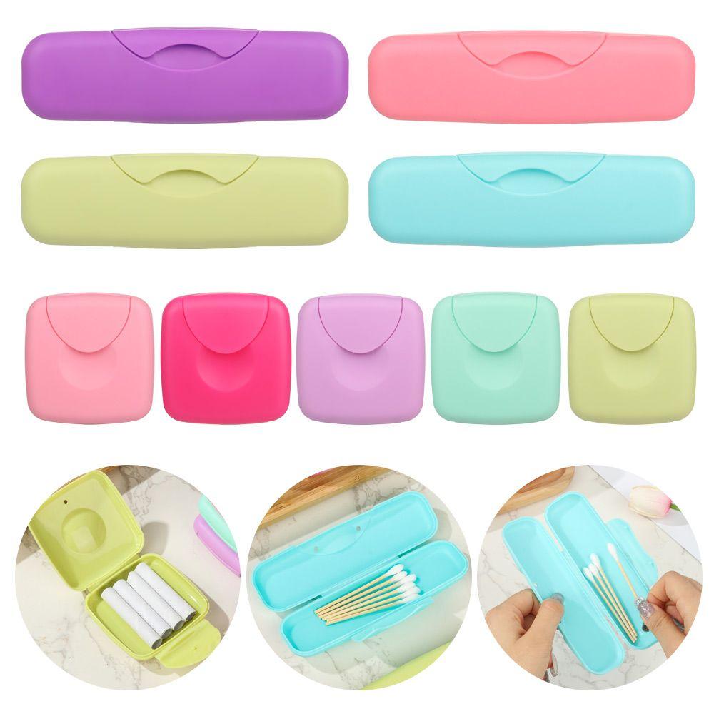 Boxes Earphone Case Jewellery Holder Tampons Storage Box Tampon Container Cotton Sliver Organizer