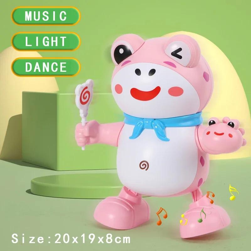 Детские электрические танцевальные роботы для детей, легкая музыка, раннее образование, электронные домашние животные, игрушки для малышей, игрушки для мальчиков и девочек, учатся ползать