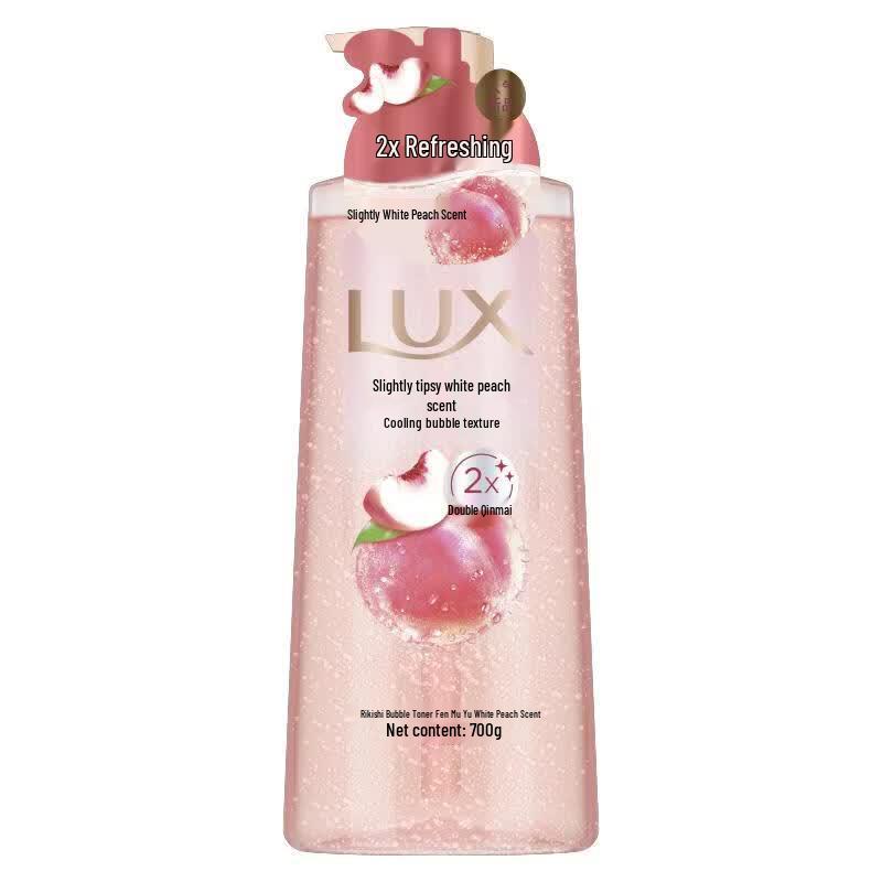 Lux Bubble Refreshing White Peach Scented Shower Gel