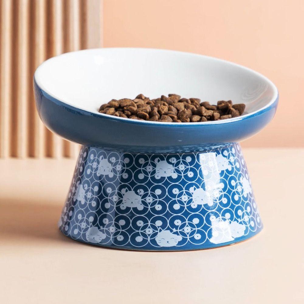 Anti Vomiting Tilted Elevated Cat Food Bowl Pet Supplies Water Feeder Container Pet Feeder Bowl