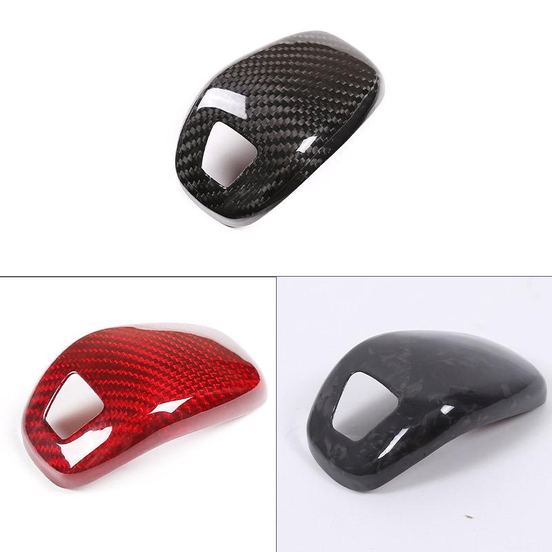 Real Carbon Fiber Car Interior Gear Shift Gear Head Cover Trim For Porsche Panamera 971 2017-2023 Auto Accessories