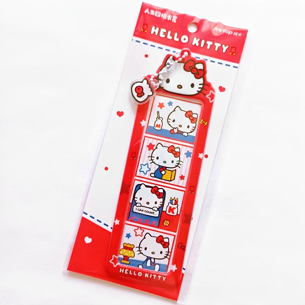 Мультяшный Sanrio Hello Kitty Держатель для фотокарточек Китти Кот ПВХ Карманчики для фото Украшение для рюкзака Защитный чехол для студенческого билета Игрушка