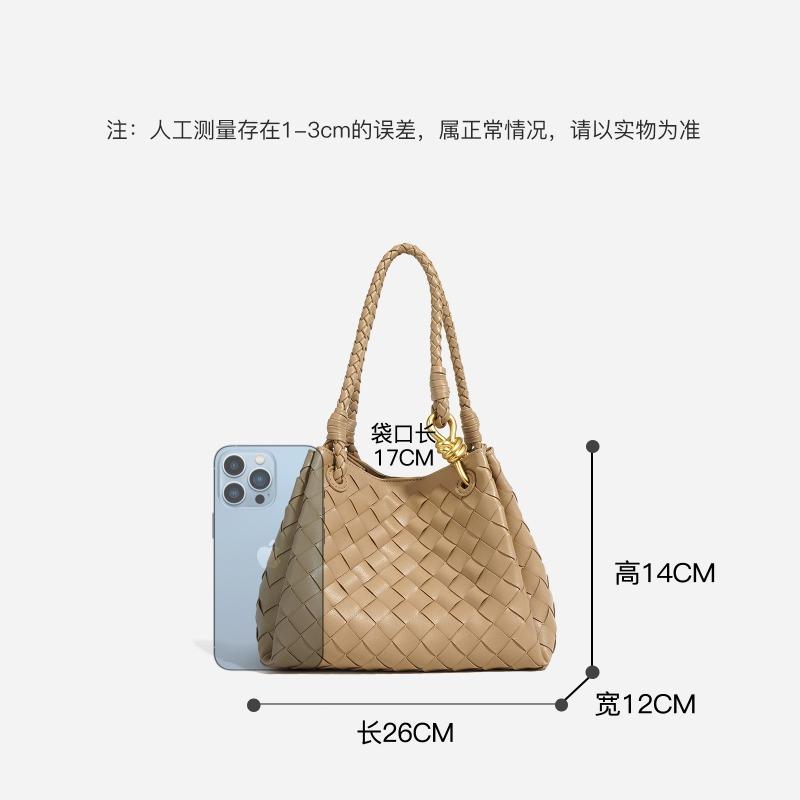 Сумка из натуральной кожи, первый слой коровьей кожи, креативное плетение, сумка-ведро, ретро, стиль old money, плетёная сумка-корзина для овощей, женская сумка