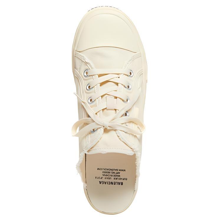 Balenciaga Мюли Paris 'Белый рваный хлопок и белая резина' Мужские 693953W3RC69090