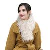 Plush Scarf with Magnetic Design Solid Color Women Thickened Warm Scarf Coat Accessory Daily Commuting Wear