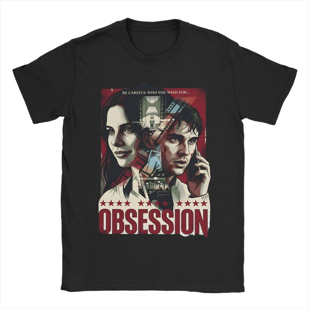 Obsession Movie Horror Vintage T Shirt For Unisex Unisex 100 Cotton Leisure TShirts Crew Neck Tee Shirt Short Sleeve Clothes