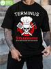 Черная хлопковая футболка Terminus 180 г/м² - Графический принт «Череп и Стейкхаус»
