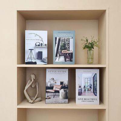Модные поддельные книги Украшение Реквизит для съемок Домашний декор Декоративная имитация книги Украшение журнального столика Простое