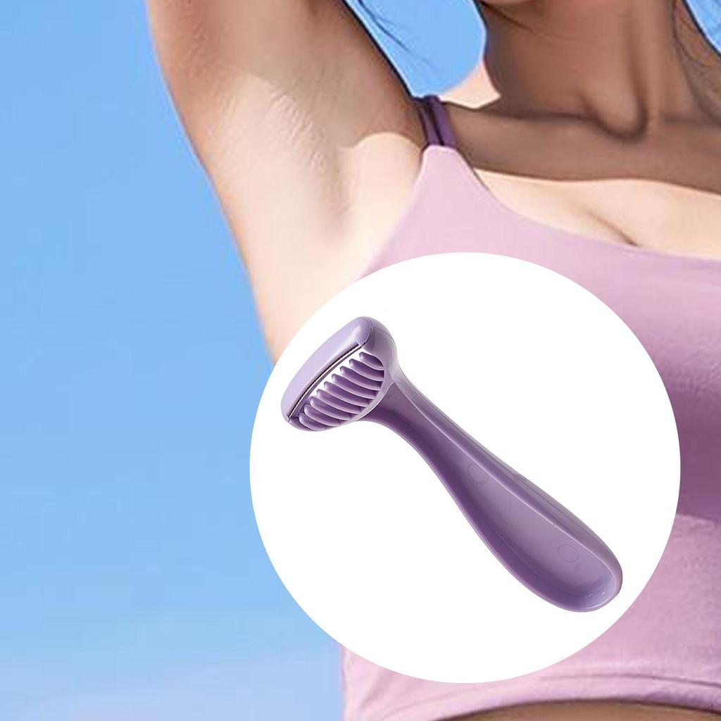 Инструмент для удаления волос на теле, практичный триммер для подмышек, лица, спины, фиолетовый