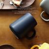 450ML Ceramic Tea Cup Extra Large Mugs Coffee Cups Wide Ceramic Single Color Frosted Big Coffee Mug Tea Cup With Spoon