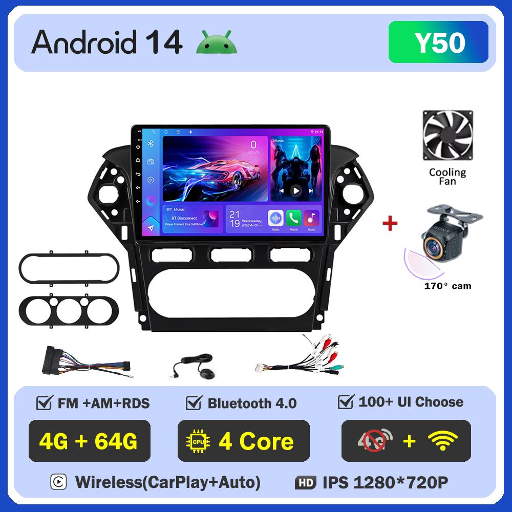 Для Ford Mondeo 4 mk4 2010-2014 автомобильный радиоплеер Car Carplay экран Autoradio Mirror Link автомобильные интеллектуальные системы сенсорный экран