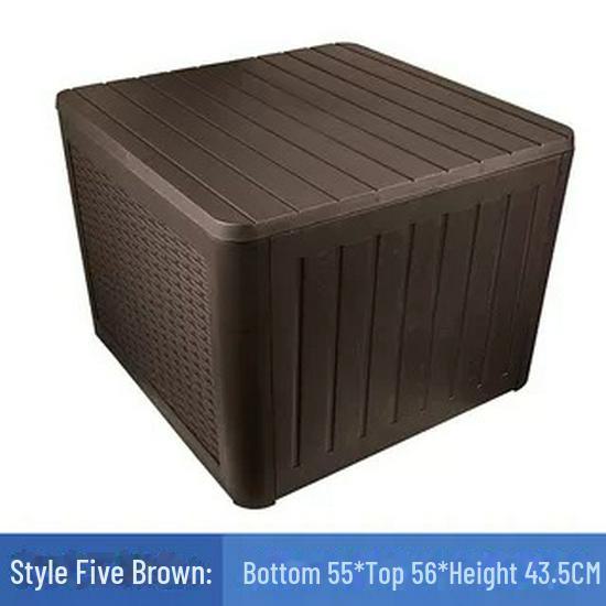 Шкаф для хранения вещей в саду: Водонепроницаемый и солнцезащитный ящик-перекидной верх для использования во дворе семьей на вилле