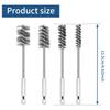 Набор из 8 щеток для чистки труб из нержавеющей стали, 3/8" шестигранный стержень, витая проволока, щеточный ершик для чистки отверстий, щеточный ершик с проволочной щетиной, отверстие