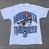 Винтажная футболка NBA Minnesota Timberwolves Looney Tunes Белая Унисекс Мужская Женская Унисекс Футболка
