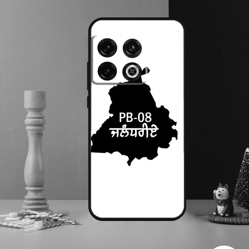 Punjab Map Outline Case For OnePlus Nord CE 2 3 4 Lite N20 N30 9 10 Pro 8T 9RT 10T 10R 12 11 12R 13 13R Cover