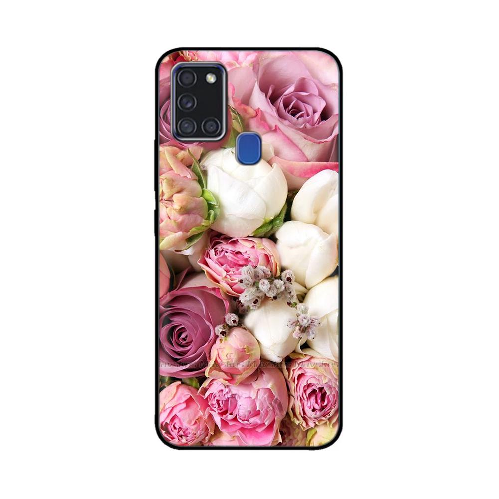 For Samsung A21S Case Silicone Back Protector Phone Soft TPU bumper Case on For Samsung Galaxy A21s GalaxyA21s A 21s a217 Cover