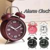 Metal Frame Silent Student Alarm Clock 4 Inch Table Clock Twin Bell Loud Alarm Clock Bedroom