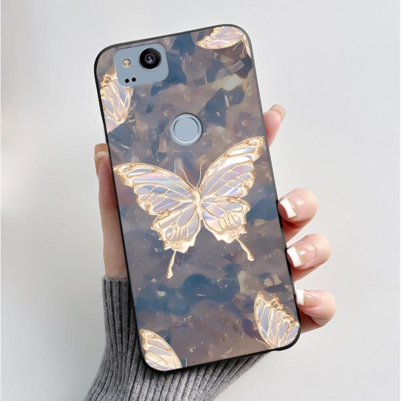 Чехол с рисунком для Google Pixel 2 XL Pixel2 Funda Мягкий силиконовый чехол для Google Pixel 1 XL Pixel1 Cover Милый цветочный чехол Coque