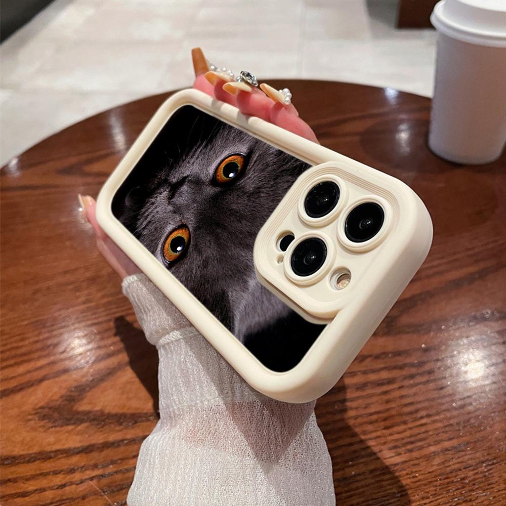 LZ3 Черный кот зеленые глаза силиконовый чехол для телефона Samsung A15 A35 S24 S23 Ultra S22 S21 Plus S20 FE A05 A06 A54 A55 A53 A14 M15 противоударный задний чехол