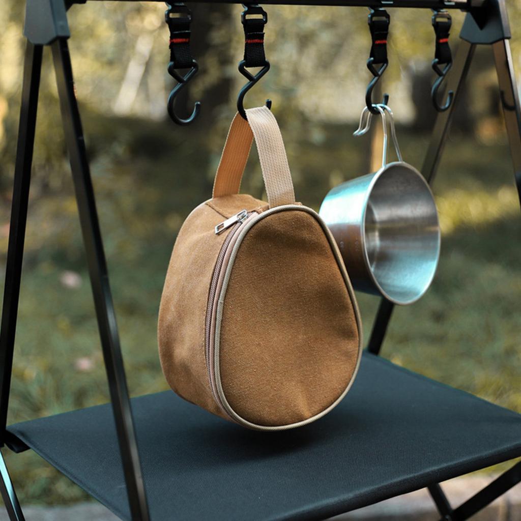 Сумка для хранения мисок для кемпинга Большая вместимость Холщовая сумка для мисок Shera Сумка для хранения столовых приборов Сумка для хранения тарелок с