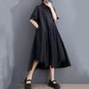 Short Sleeve Plus Size Mesh Vintage New In Dresses for Women Casual Loose Long Summer Shirt Dress