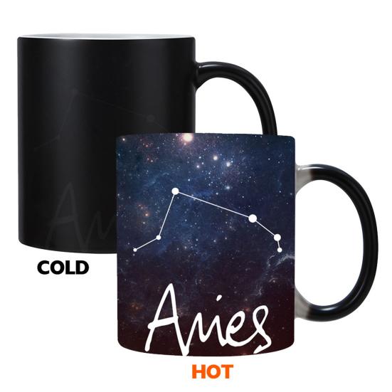 Horoscope Heat Changing Mug 11oz Constellation Tea Cup Ceramic Heat Sensitive Coffee