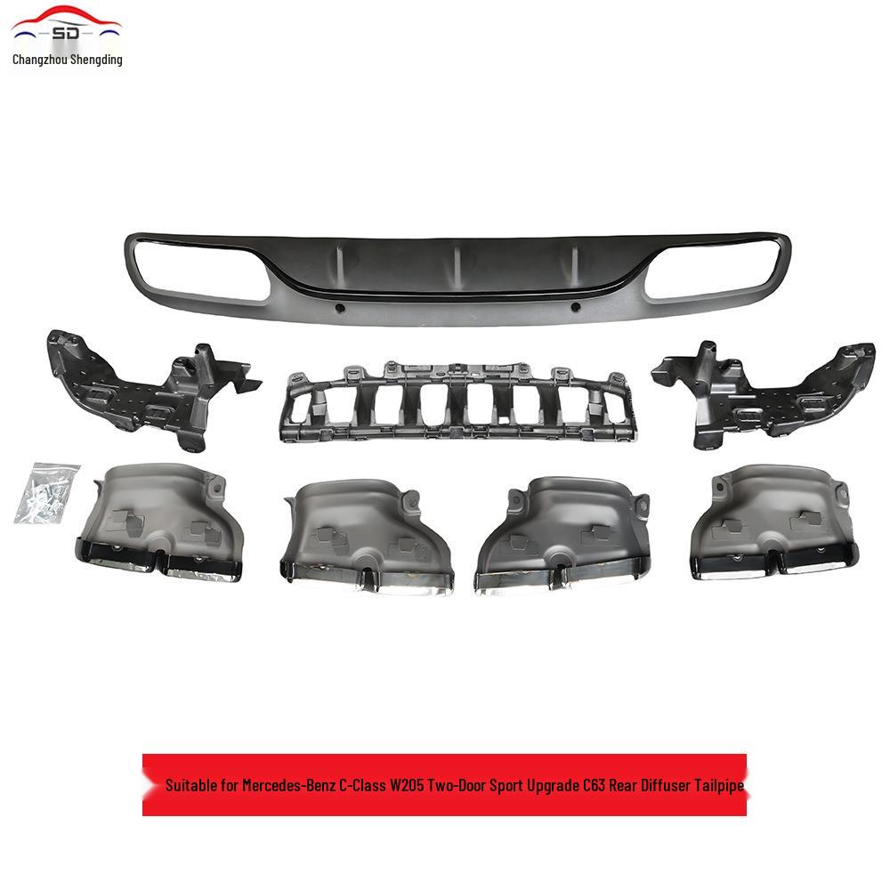 Mercedes-Benz C-Class (15-18) W205 C63 Coupe Rear Diffuser Tailpipe Upgrade