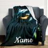 Custom Name Eerie Eye Shadows Party Blanket For Couch Bed Plush Cozy Fuzzy Blanket Super Soft Warm Blankets For Fall And Winter 0916283
