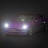 1:32 Tesla Model 3 Alloy Toy Car with Light & Sound Effects, Pull-Back Action.