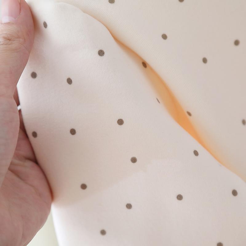 Children Dot Clothing Girls Long Sleeve T-Shirt Soft Fabric Half-High Collar and Puff Sleeves Perfect for Play and School T-Shirts