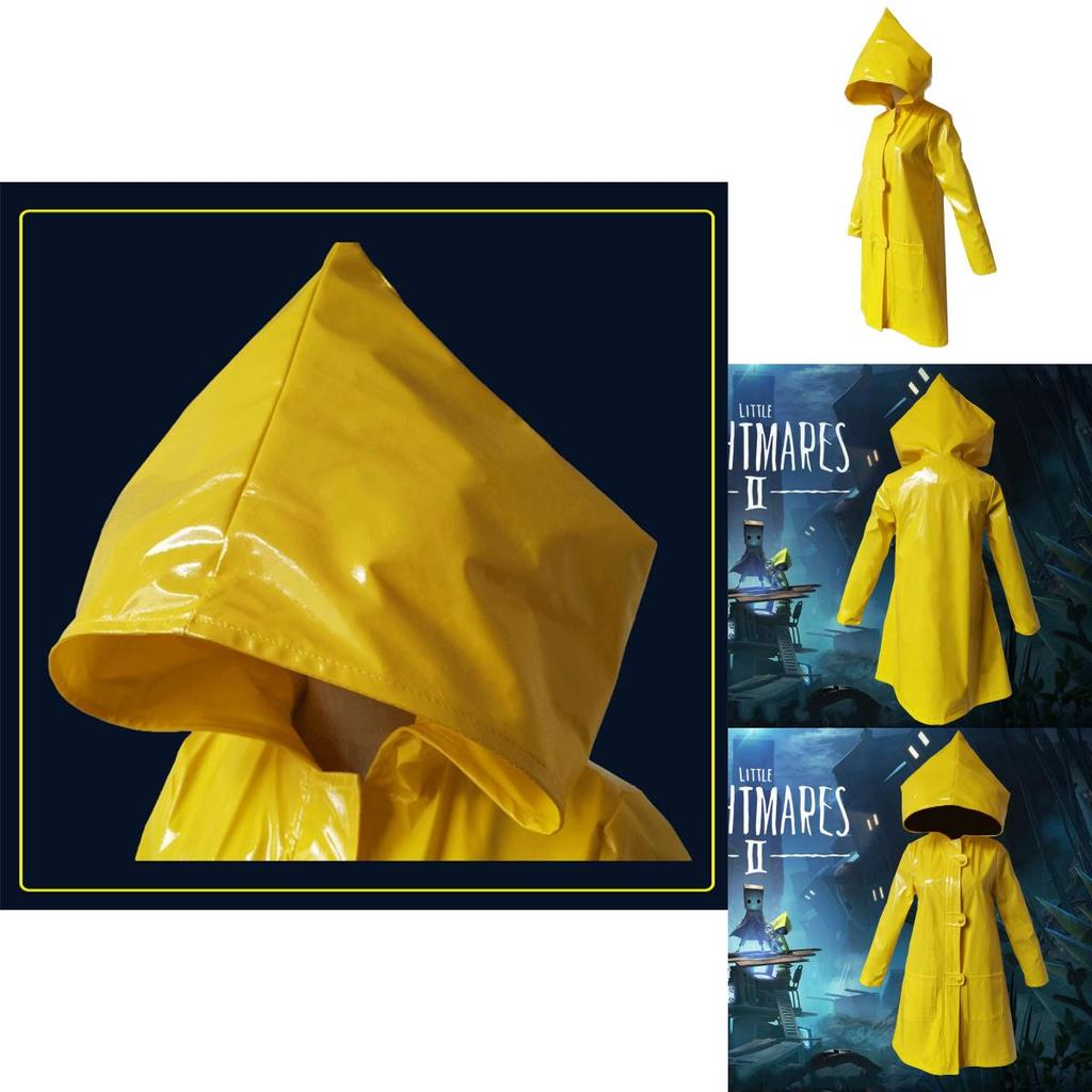 Высококачественный водонепроницаемый костюм для косплея Little Nightmares 2 Six Желтый дождевик