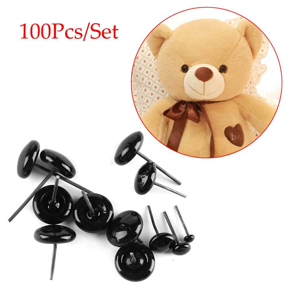 100 шт./компл. аксессуары для куклы сплюснутые принадлежности DIY ремесла стеклянные глаза плюшевая игрушка безопасный глаз