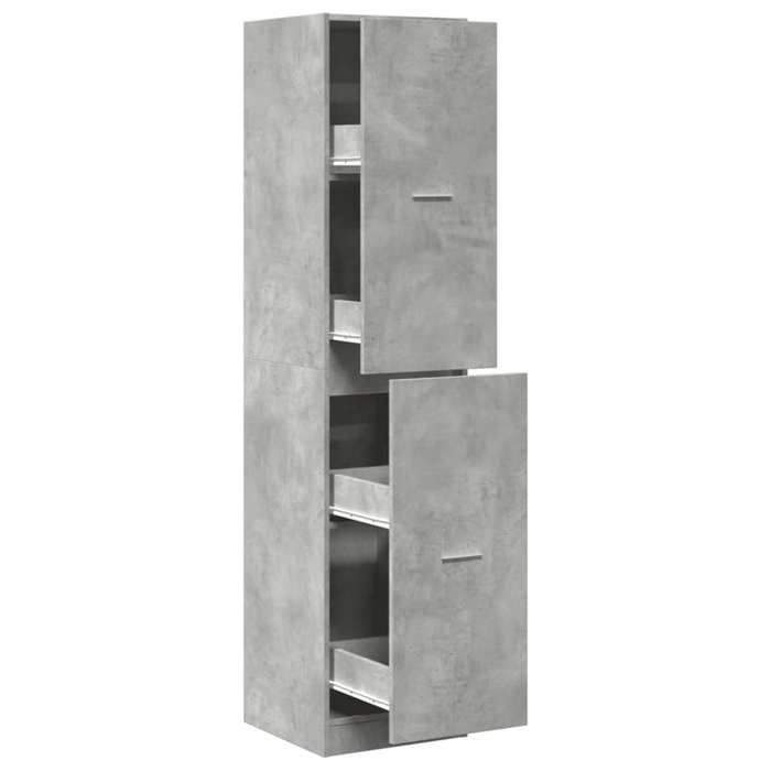 VidaXL Armoire d'apothicaire gris béton 40x41x174,5 cm bois ingénierie, coffre d'apothicaire, meuble d'apothicaire, coffre à 3309648