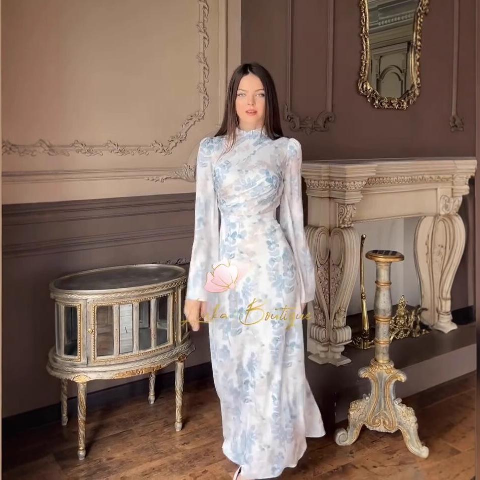 Новая европейская и американская женская одежда мода темперамент стройное и тонкое платье платье А-силуэта