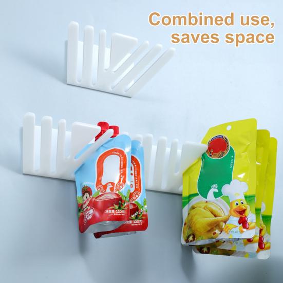 Yousheng 1/2/3Pcs Storage Rack Refrigerator Organizer Strong Load-bearing Wall Mount Easy To Install Utensils Hanger Hooks