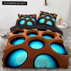 3D Honeycomb King Queen Пододеяльник Твердый Геометрический Комплект Постельного Белья Для Подростков Взрослый Психоделический Абстрактный 2/3 шт Полиэстер Пододеяльник