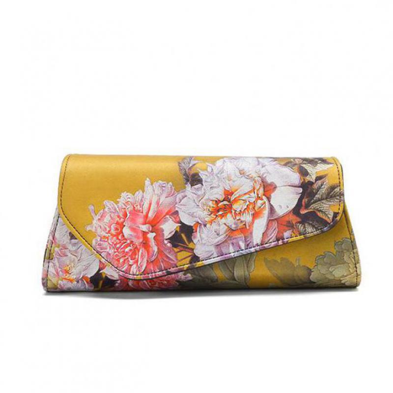 Johnature Женские клатчи, античная сумка Cheongsam, универсальные винтажные женские сумки на плечо с цветочным принтом
