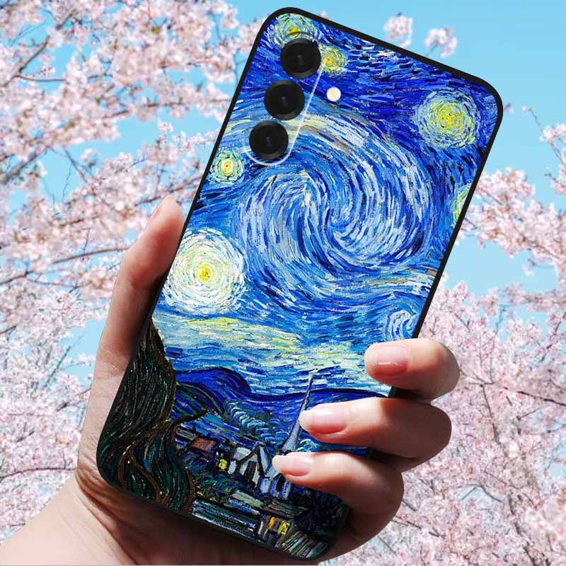 Для Samsung Galaxy A56 A36 A26 5G Чехлы 3D Рельефный Цветок Тиснение Мягкий Силикон Для A56 A36 5G 3D Мультяшный Чехол Сова Ракушка 3D Рельеф