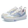 Li-Ning 001 Unblock White Light Blue Weak Pink Women Sneakers Multi-Color Cloud-White AGCR152-2