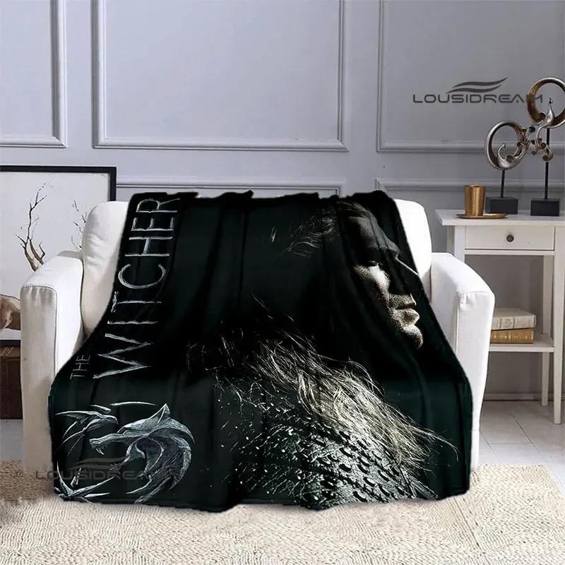 W-Witcher game Printing blanket Flange Warm blanket picnic blanket Home travel blanket bed linings Birthday Gift  picnic blanket