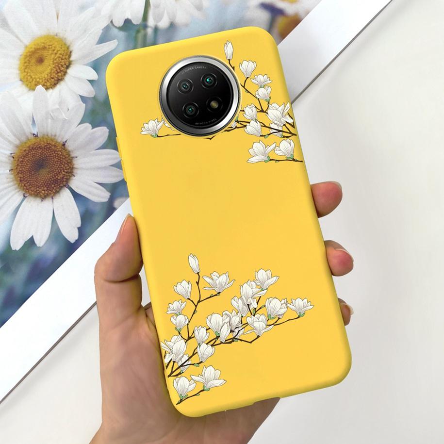 For Xiaomi Redmi Note 9T Note 9 5G Case Fashion Flower Shockproof Silicone Soft Matte Phone Cover For Xiomi Redmi Note 9T Fundas