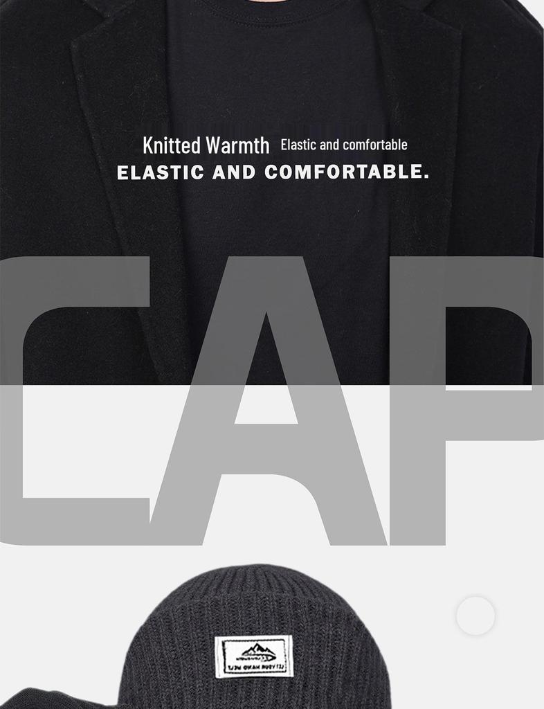 Men's Windproof Knitted Balaclava: Warm Cycling Face Mask and Winter Beanie