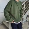 Wearing A Base Knit Sweater In Autumn and Winter, Solid Color Round Neck Sweater, Loose and Versatile, Thick Korean Style Trendy Sweater, Men's Jacket