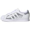 Женские кроссовки Superstar White Silver Metallic Cloud-White Grey-Two FX6048