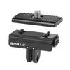 PULUZ PU965B Магнитное быстросъемное крепление для спортивной камеры Магнитный адаптер для крепления из алюминиевого сплава