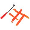 Set 5 Door Panel Car Trim Removal Tool Kit Clip Plastic Fastener Remover