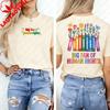 Big Fan of HuUnisex Rights Vintage Floral Rainbow Funny Protest Shirt Graphic T Shirts Aesthetic Clothes High Quality Cotton Tops
