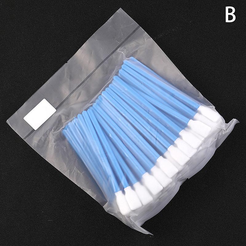100 шт. Промышленные ватные палочки Нетканые Антистатические Удаление пыли Для Линзы фокусировки волоконного лазера и Защитных окон Инструменты для очистки